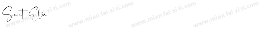 Saint Elia字体转换